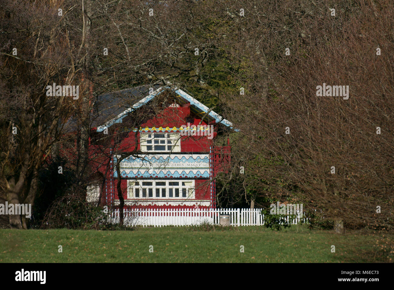 Swiss Cottage, Singleton park, Swansea, Galles Foto Stock