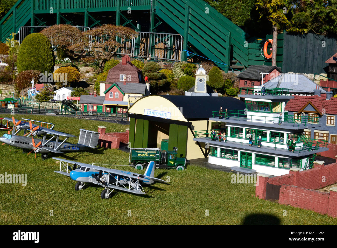 L'Aeroporto Di Bekonscot Model Village, Beaconsfield, Buckinghamshire, Inghilterra. REGNO UNITO Foto Stock