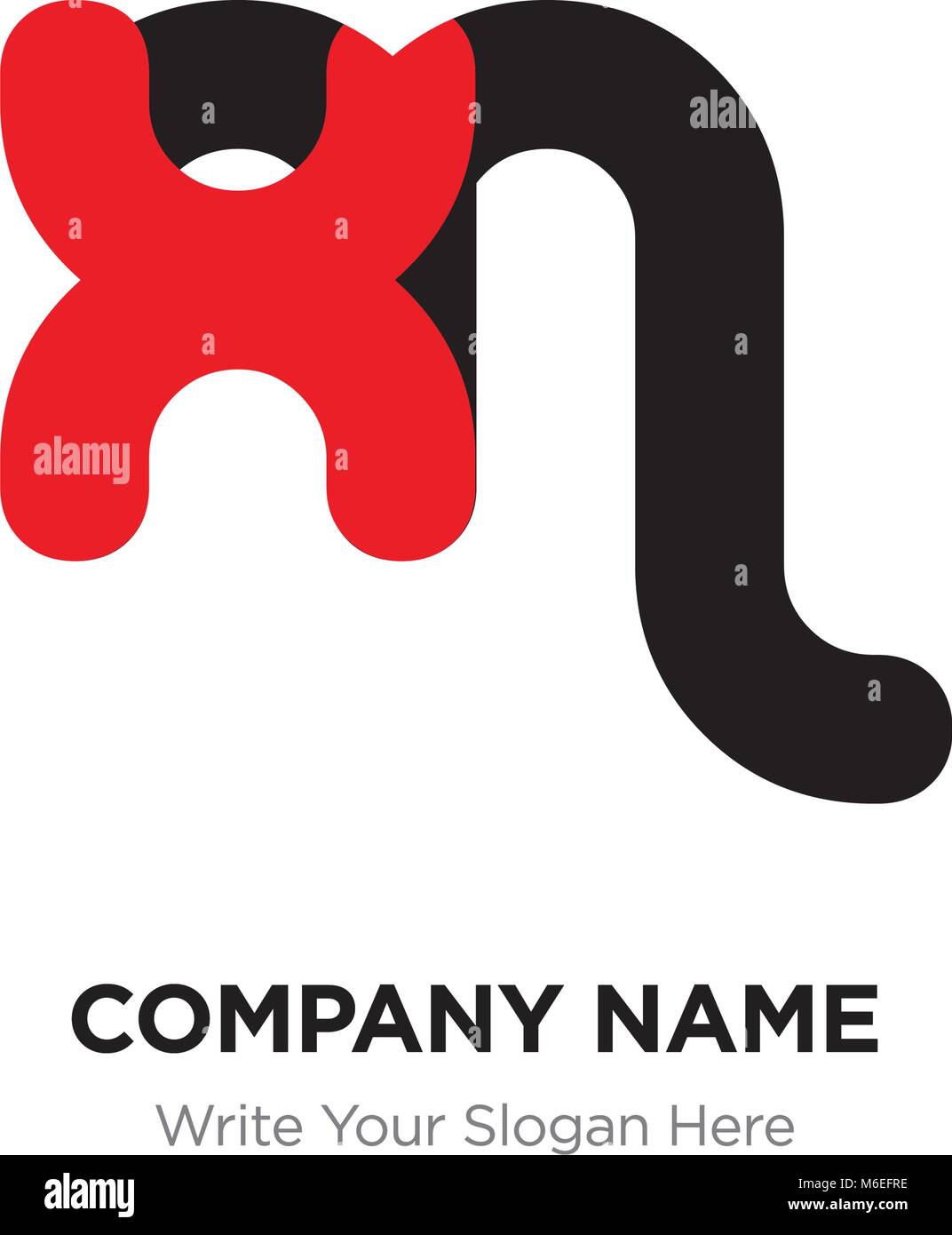 Lettera astratta mx o xm logo design template, nero alfabeto lettere iniziali nome azienda concept. Piatte sottili segmenti di linea collegati gli uni agli altri Illustrazione Vettoriale