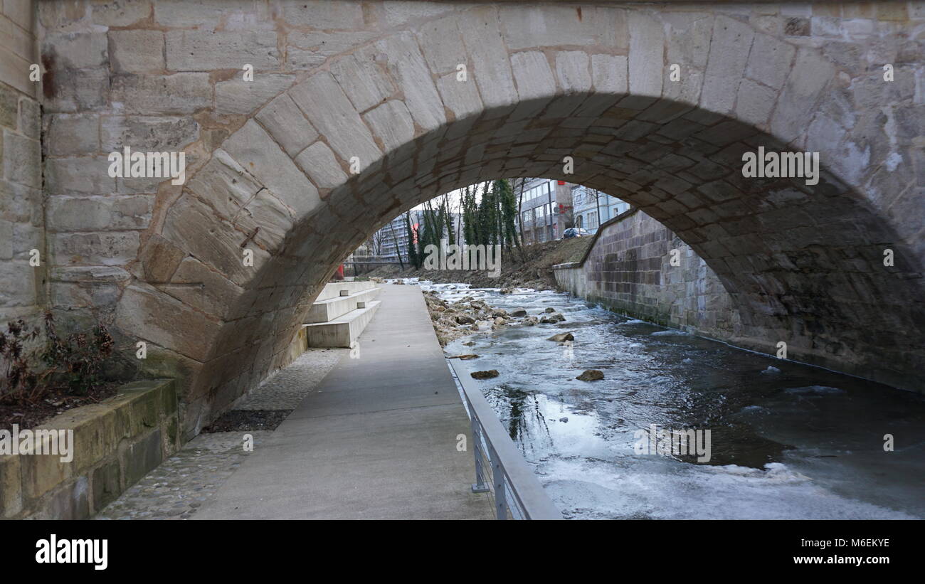 Schwäbisch Gmünd, Ostalbkreis, Josefsbach, Waldstetter Bach Foto Stock