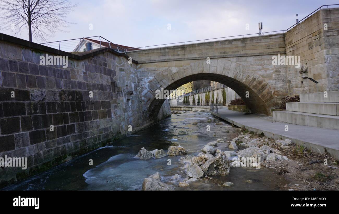 Schwäbisch Gmünd, Ostalbkreis, Josefsbach, Waldstetter Bach Foto Stock