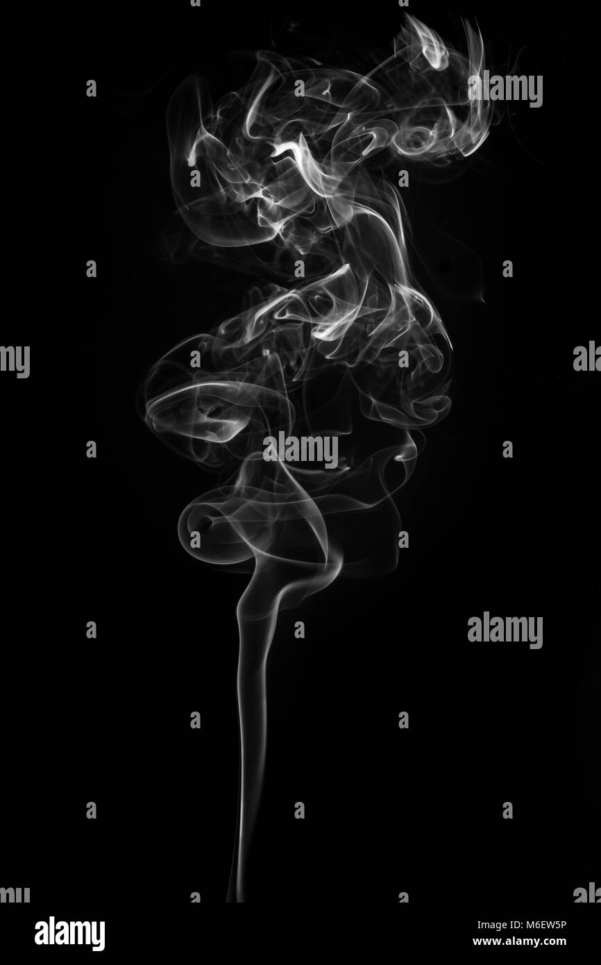 Fumo di incenso.simulato per fumo dal cibo caldo. Foto Stock