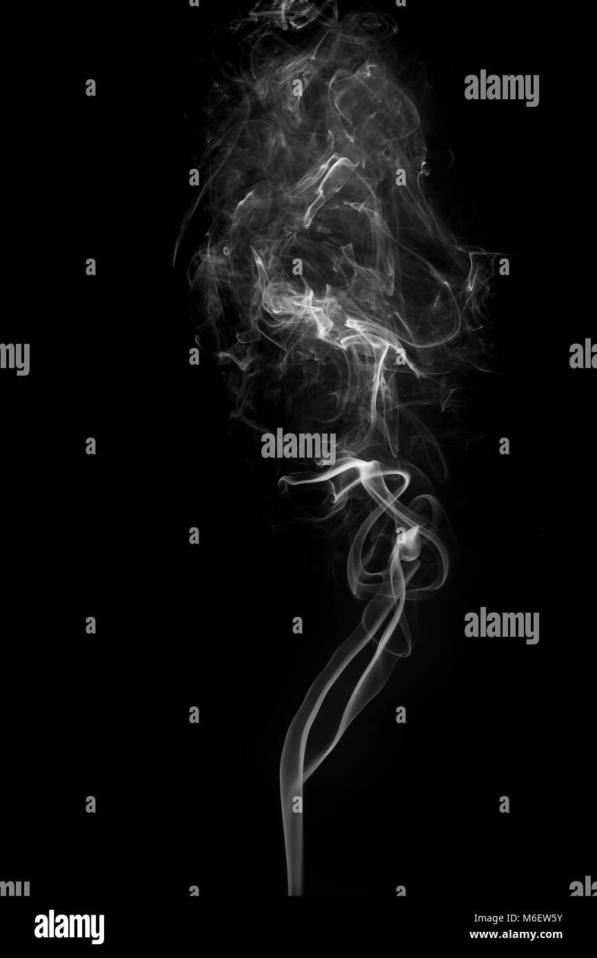 Fumo di incenso.simulato per fumo dal cibo caldo. Foto Stock