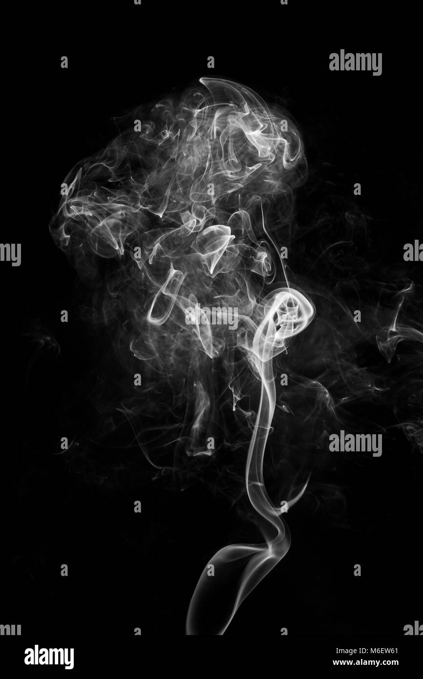 Fumo di incenso.simulato per fumo dal cibo caldo. Foto Stock