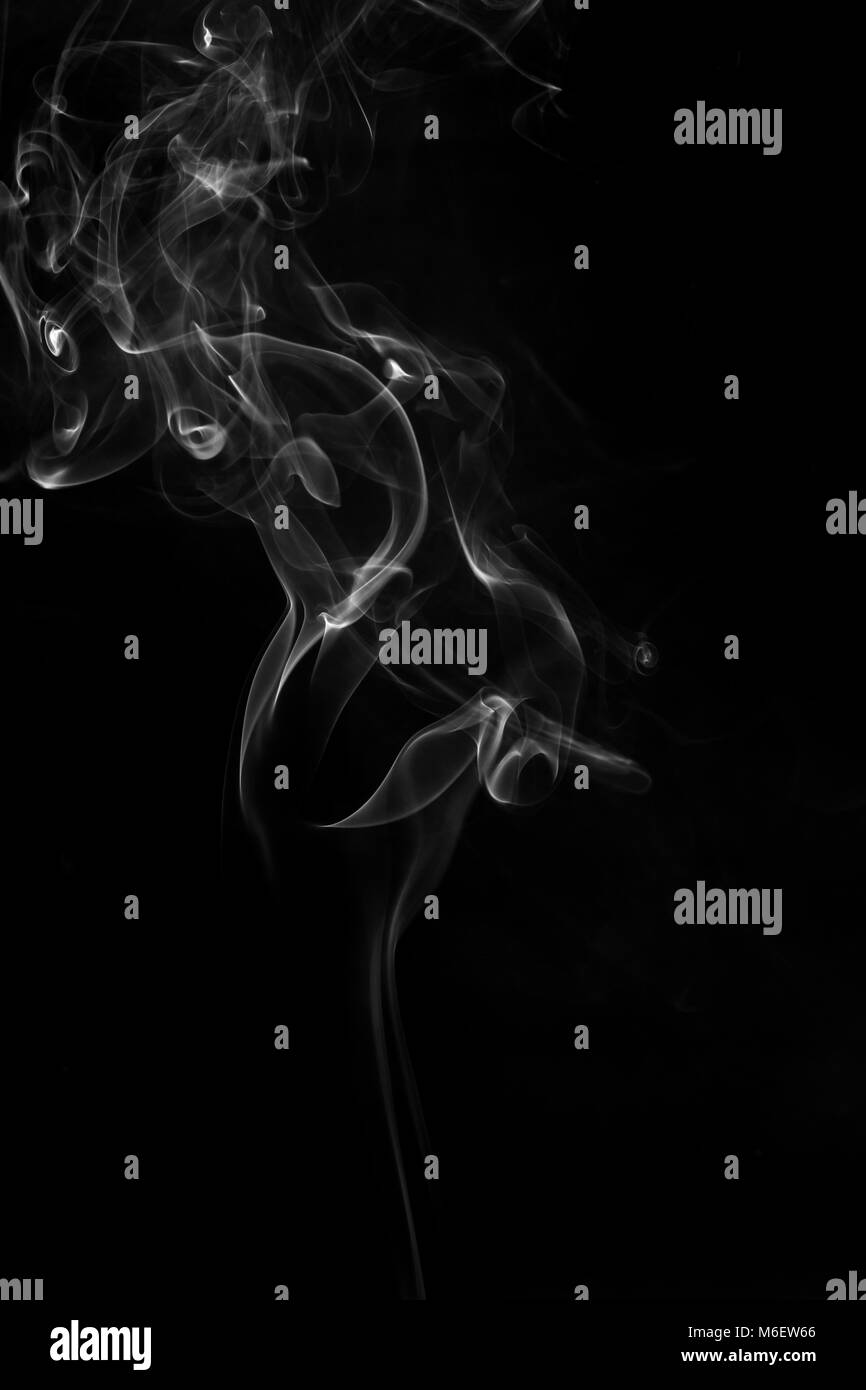 Fumo di incenso.simulato per fumo dal cibo caldo. Foto Stock