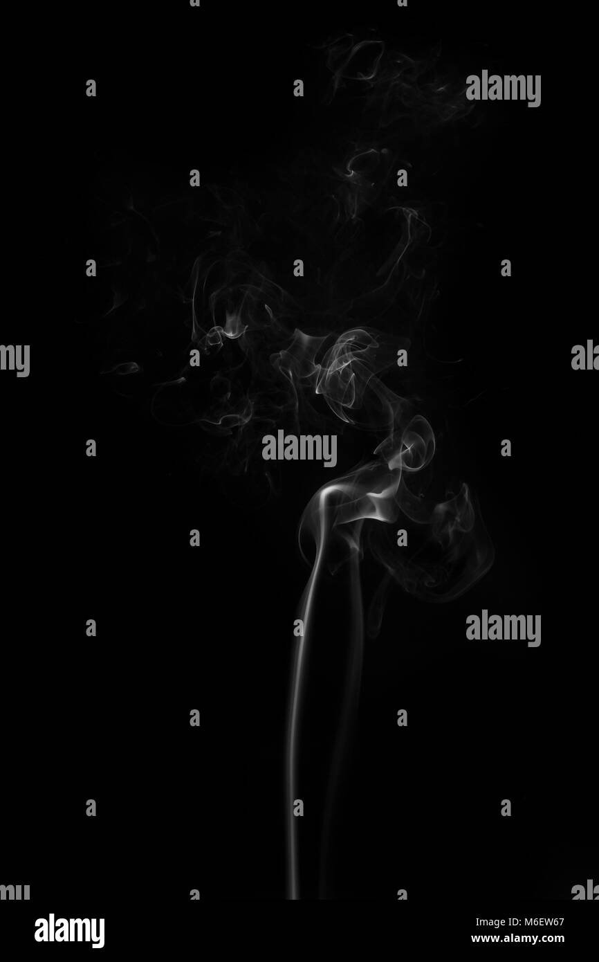 Fumo di incenso.simulato per fumo dal cibo caldo. Foto Stock