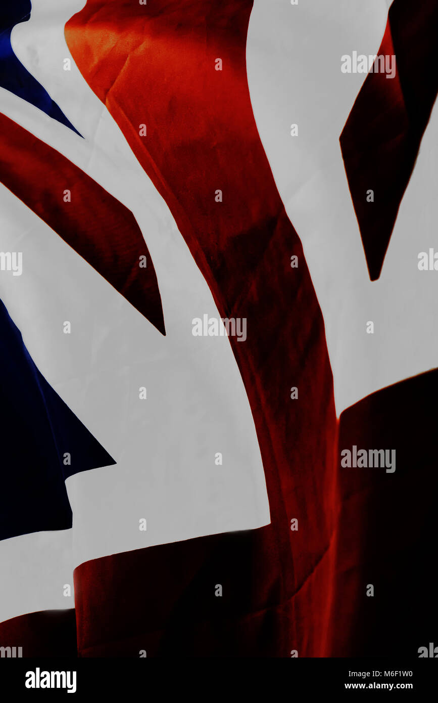 Union Jack Flag segmento Foto Stock