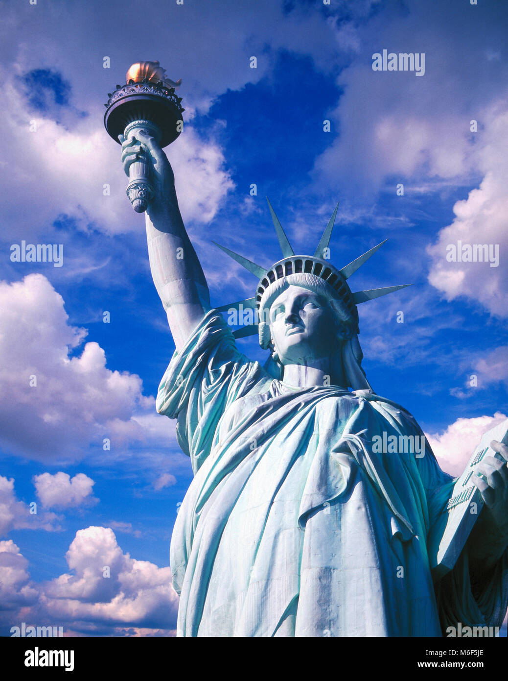 Statua della Libertà, Liberty Island, New York, Stati Uniti d'America Foto Stock