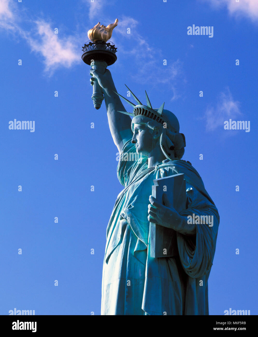 Statua della Libertà, Liberty Island, New York, Stati Uniti d'America Foto Stock