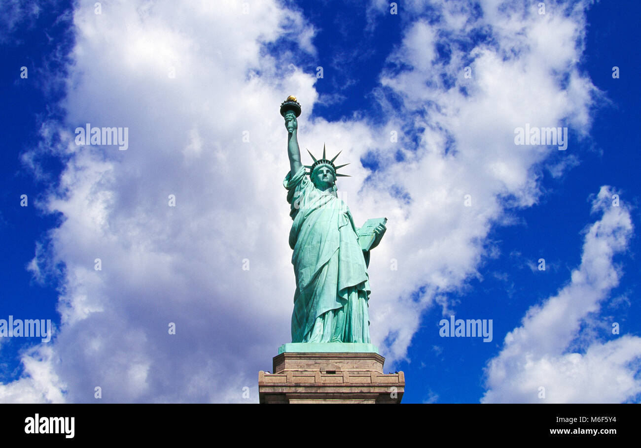 Statua della Libertà, Liberty Island, New York, Stati Uniti d'America Foto Stock