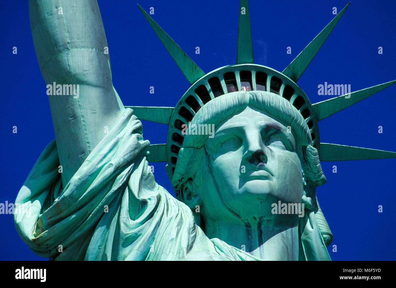 Statua della Libertà, Liberty Island, New York, Stati Uniti d'America Foto Stock