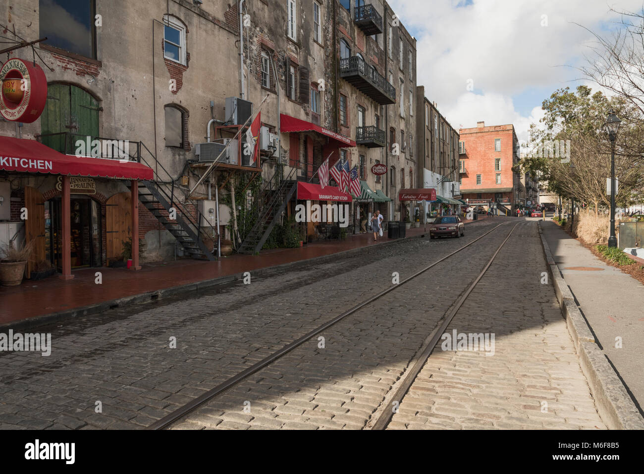 Savannah Cucina Candy come si vede sul River Street Sanvannah in Georgia negli Stati Uniti Foto Stock