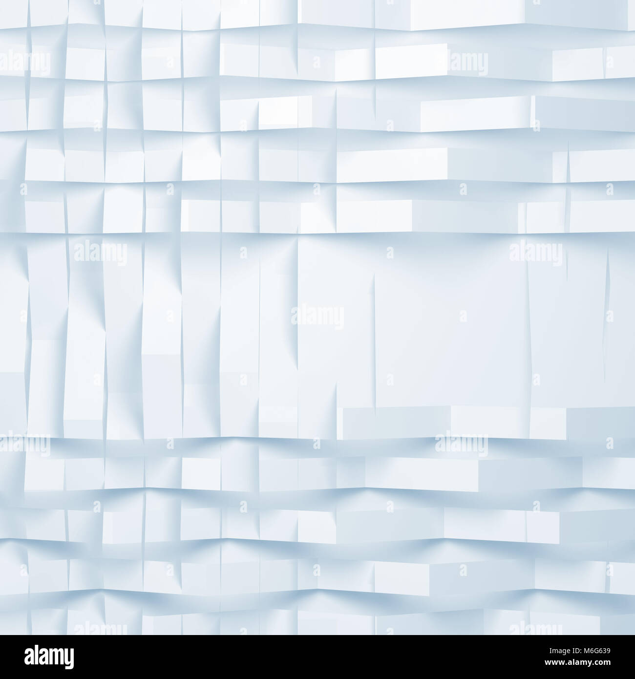 Piazza astratta sfondo digitale, disegno geometrico, doppia esposizione, 3d illustrazione Foto Stock