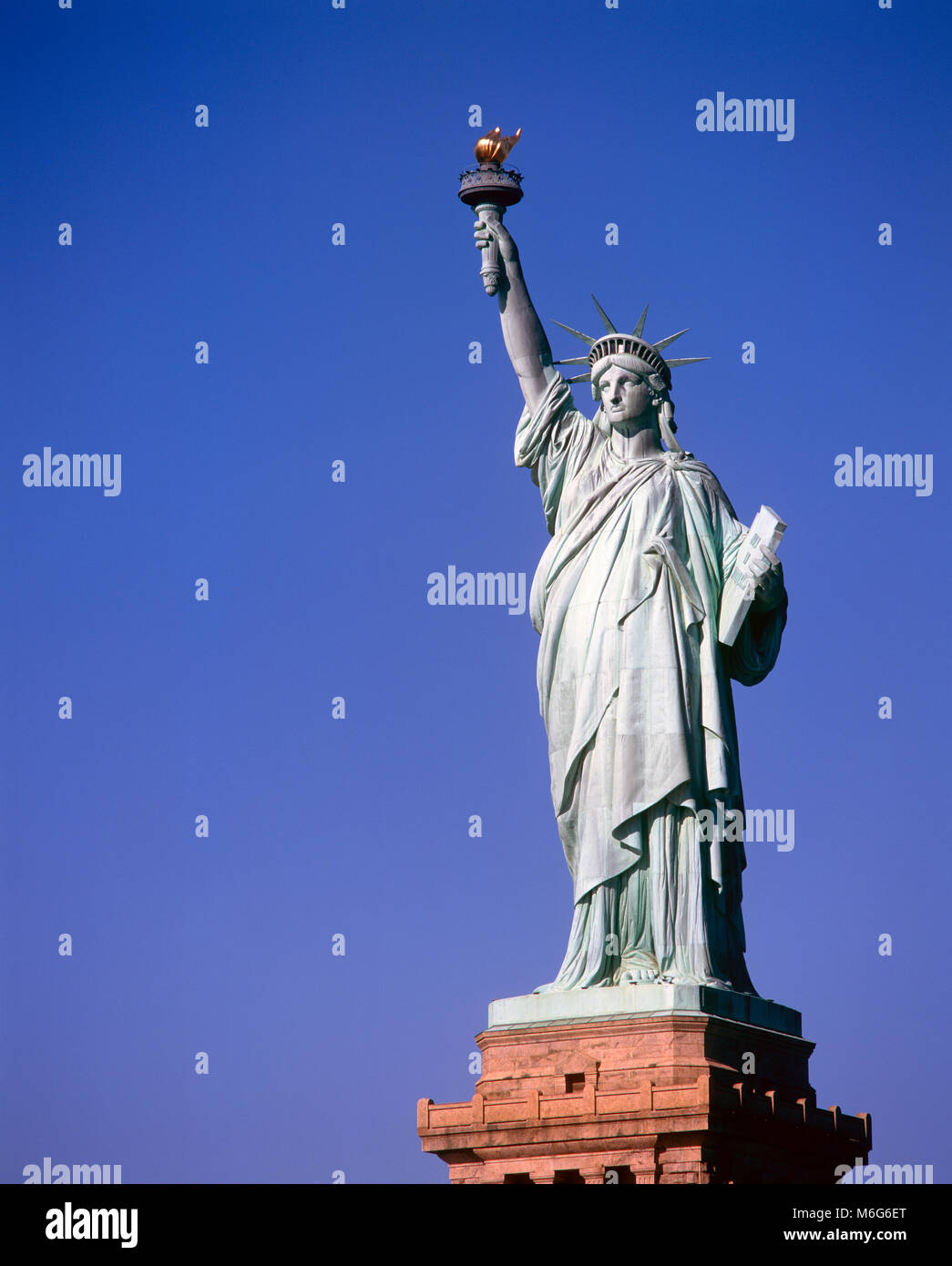 Statua della Libertà, Liberty Island, New York, Stati Uniti d'America Foto Stock