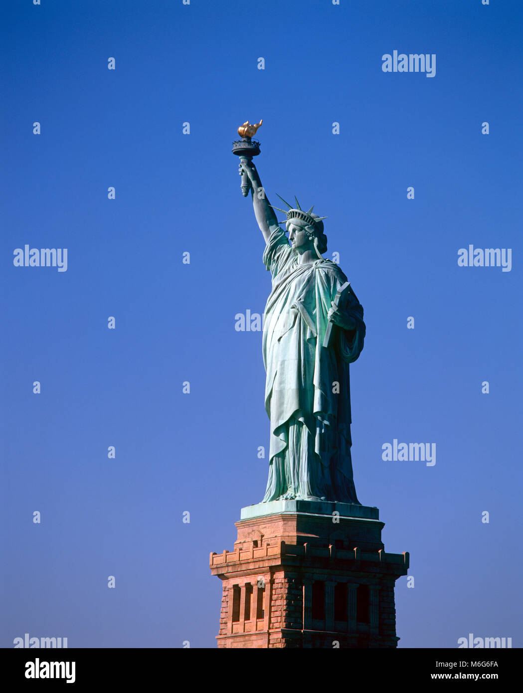 Statua della Libertà, Liberty Island, New York, Stati Uniti d'America Foto Stock