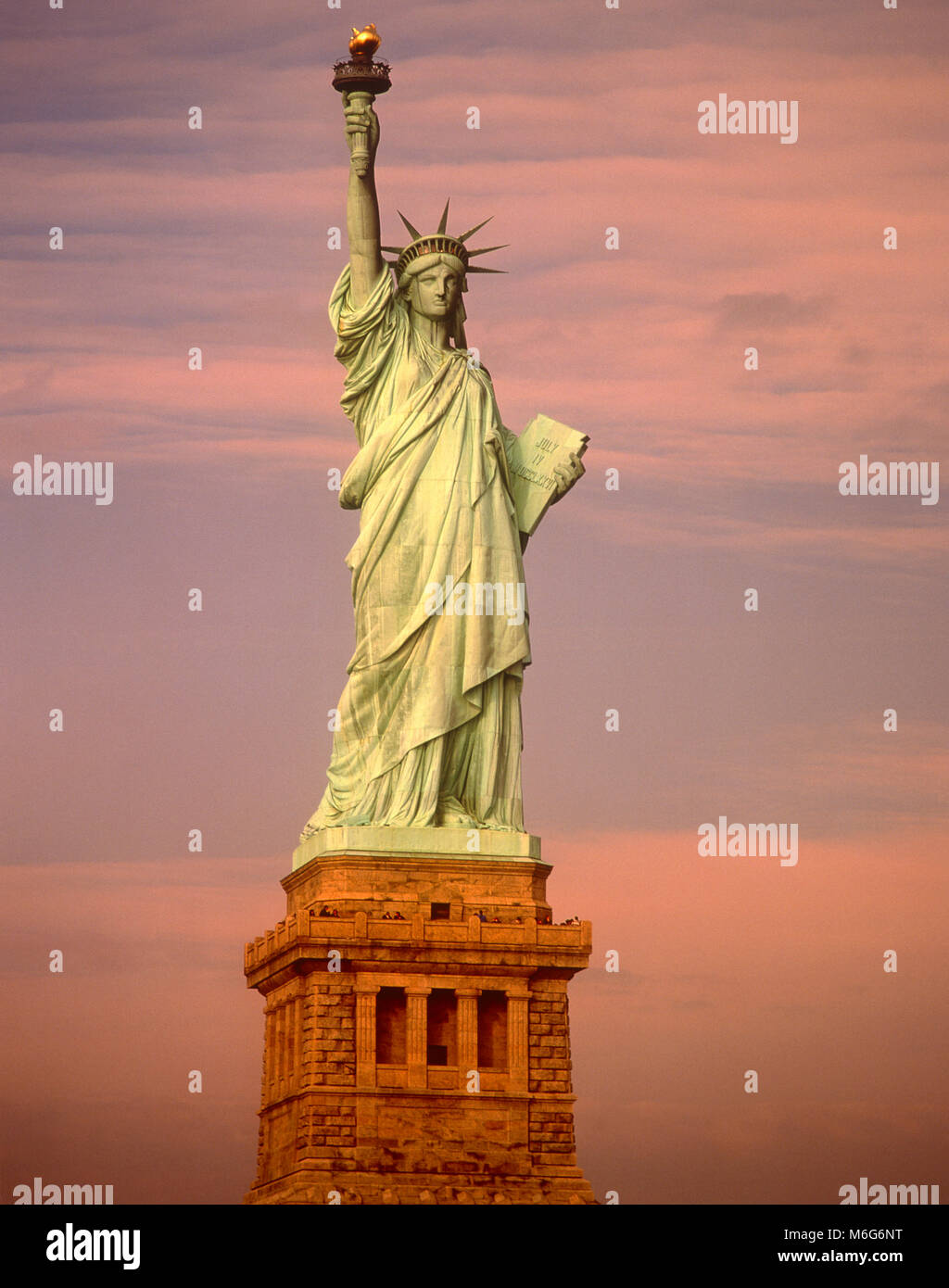 Statua della Libertà, Liberty Island, New York, Stati Uniti d'America Foto Stock