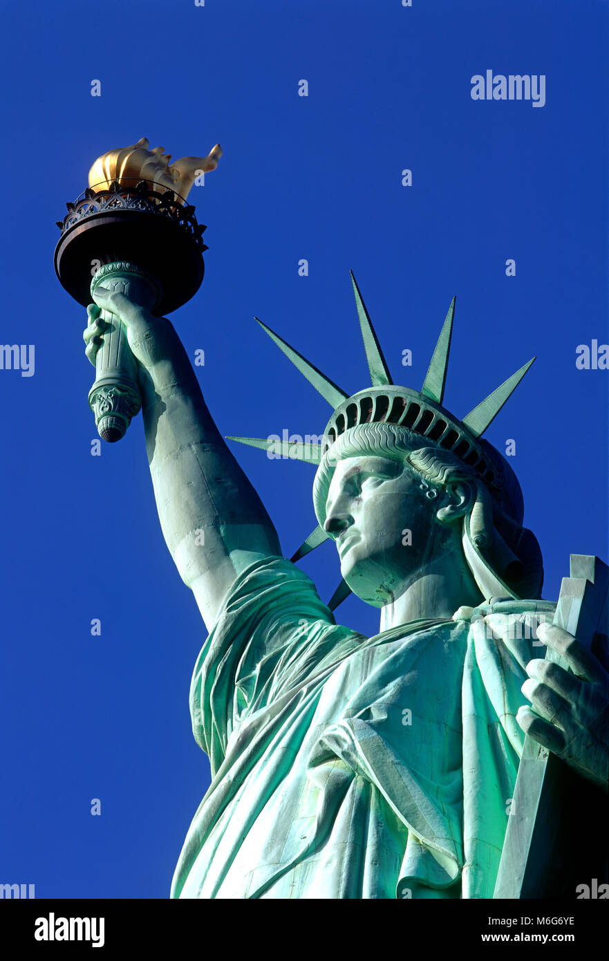 Statua della Libertà, Liberty Island, New York, Stati Uniti d'America Foto Stock