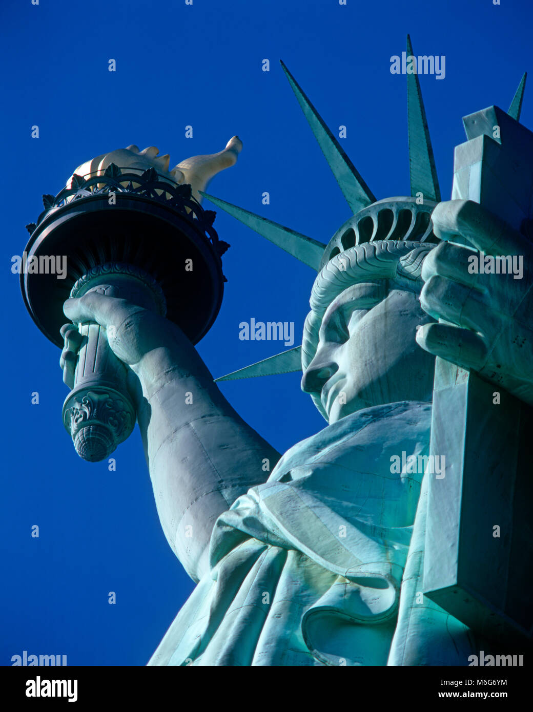 Statua della Libertà, Liberty Island, New York, Stati Uniti d'America Foto Stock
