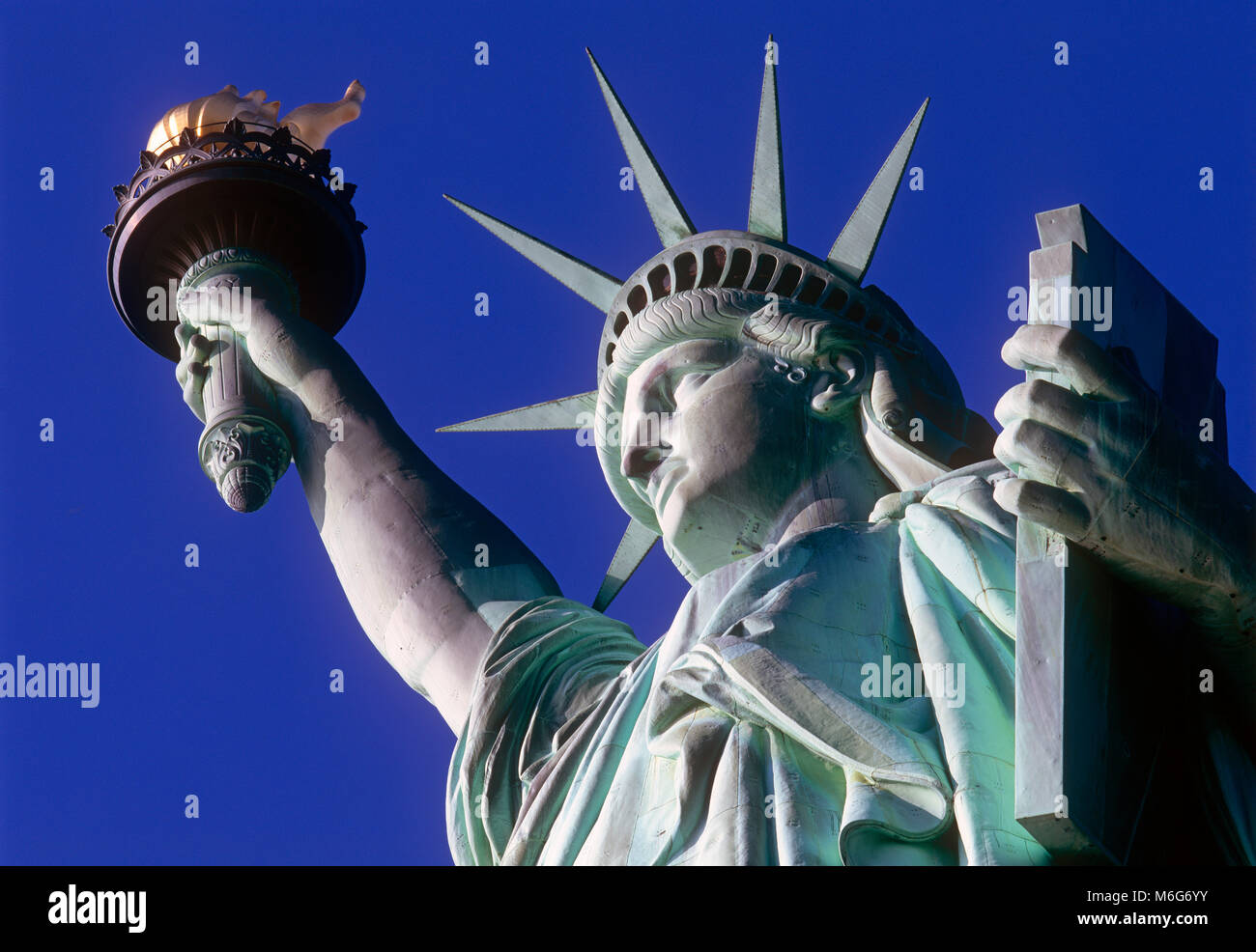 Statua della Libertà, Liberty Island, New York, Stati Uniti d'America Foto Stock