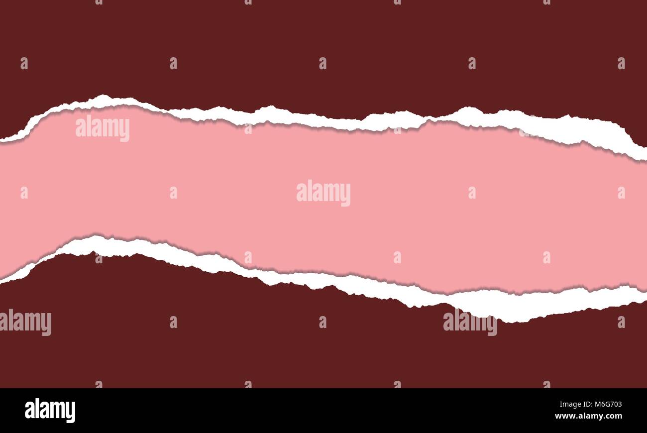 Carta strappata con striscia di colore diverso e lo spazio per il testo - vettore Illustrazione Vettoriale