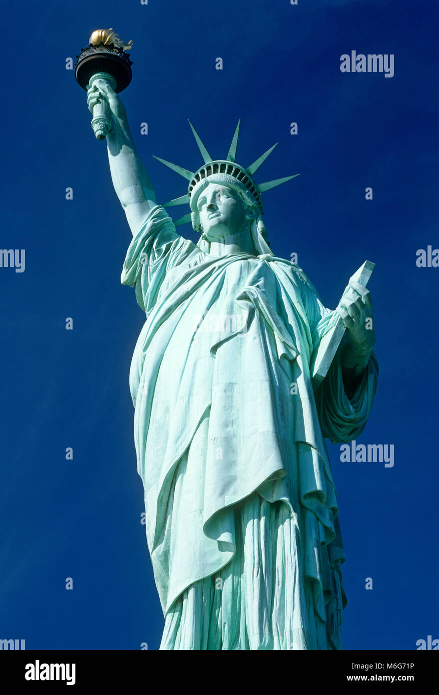 Statua della Libertà, Liberty Island, New York, Stati Uniti d'America Foto Stock
