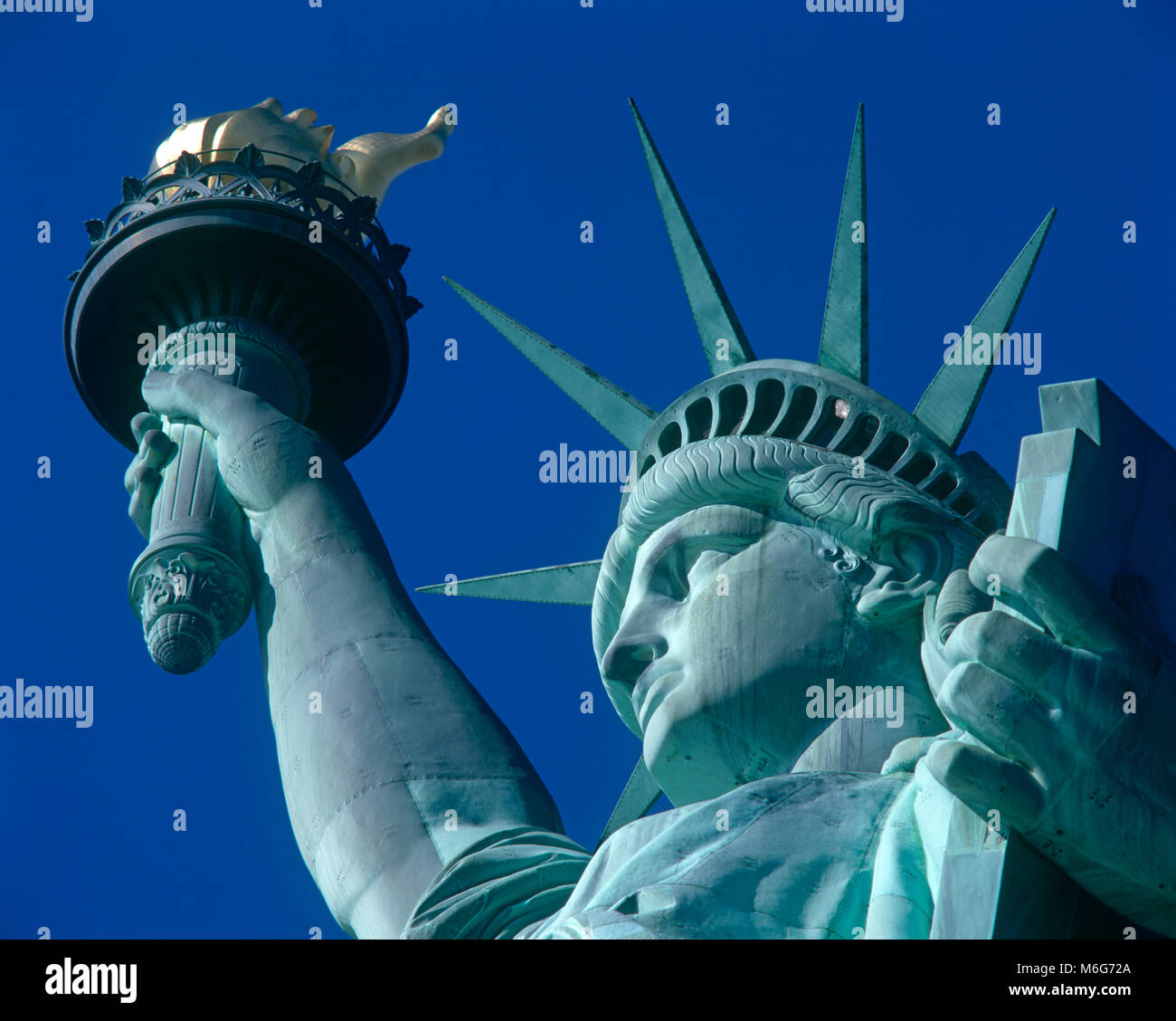 Statua della Libertà, Liberty Island, New York, Stati Uniti d'America Foto Stock