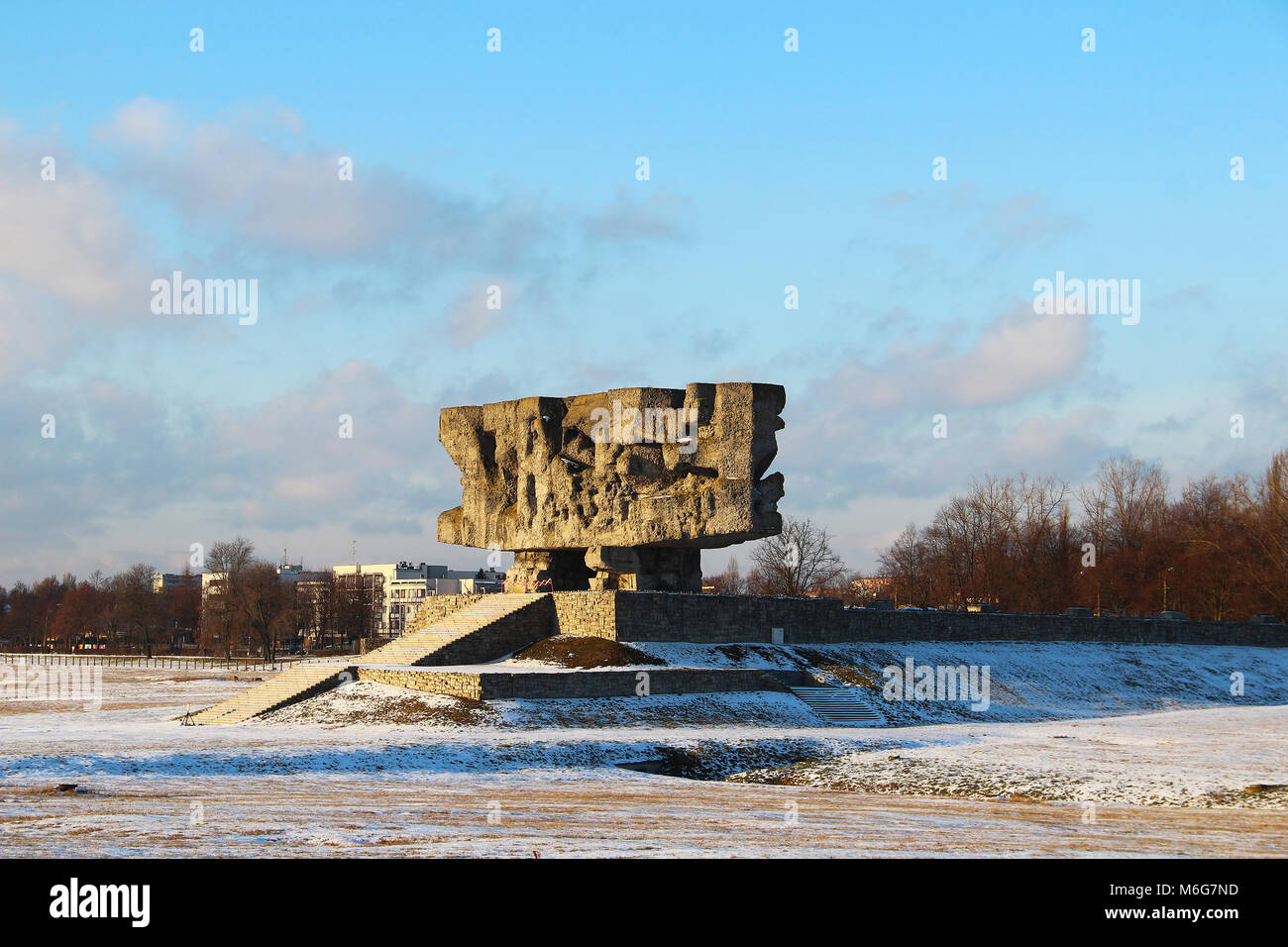 Majdanek campo di concentramento complesso memoriale in Lublin, Polonia Foto Stock