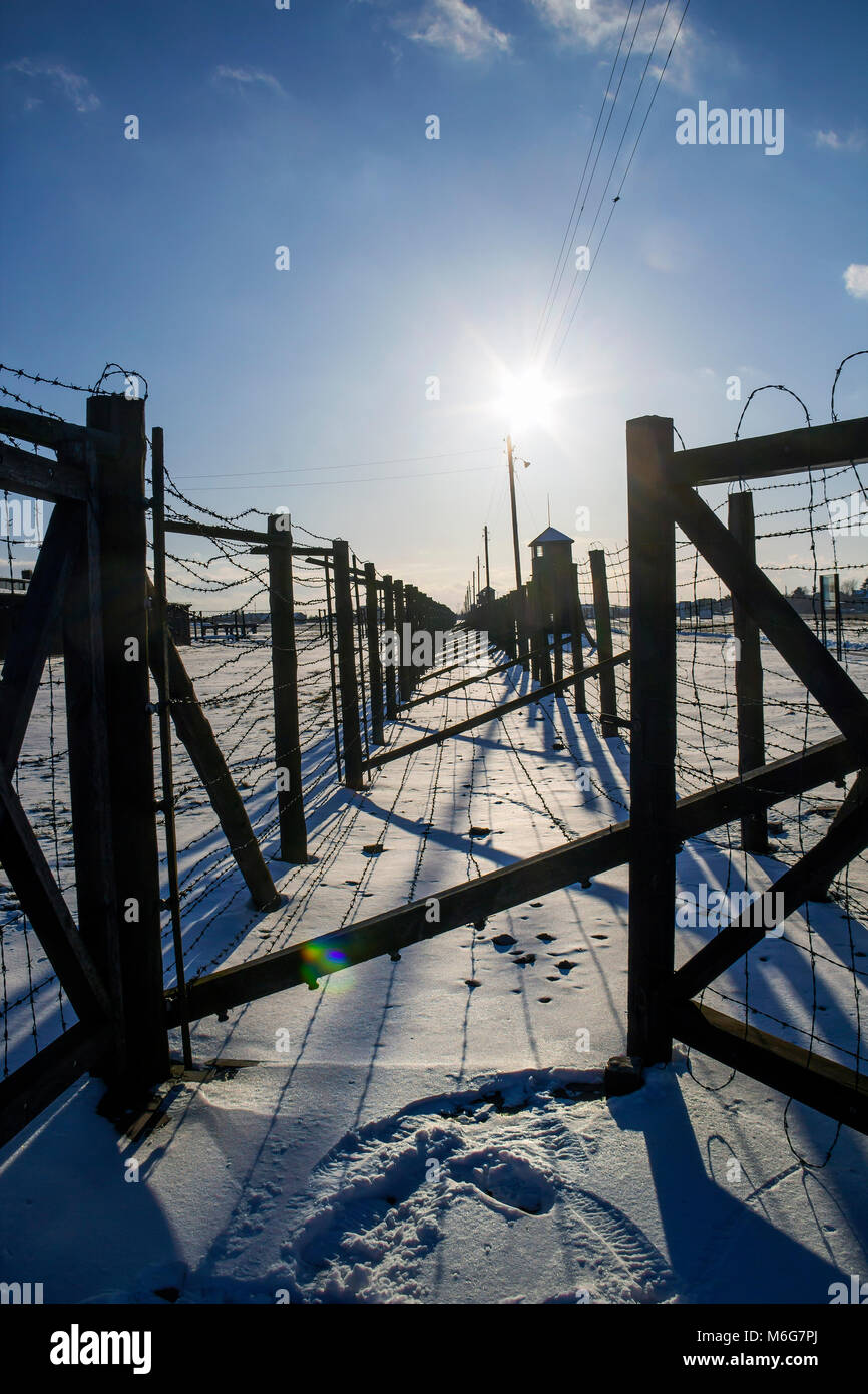 Majdanek campo di concentramento complesso memoriale in Lublin, Polonia Foto Stock