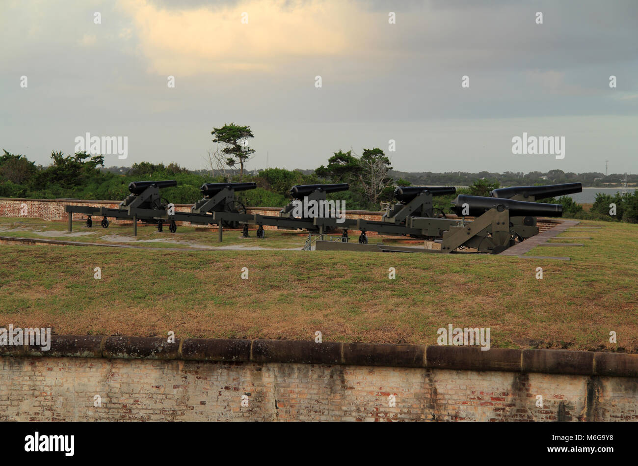 Fort Macon parco dello stato sulla costa atlantica della Carolina del Nord Foto Stock