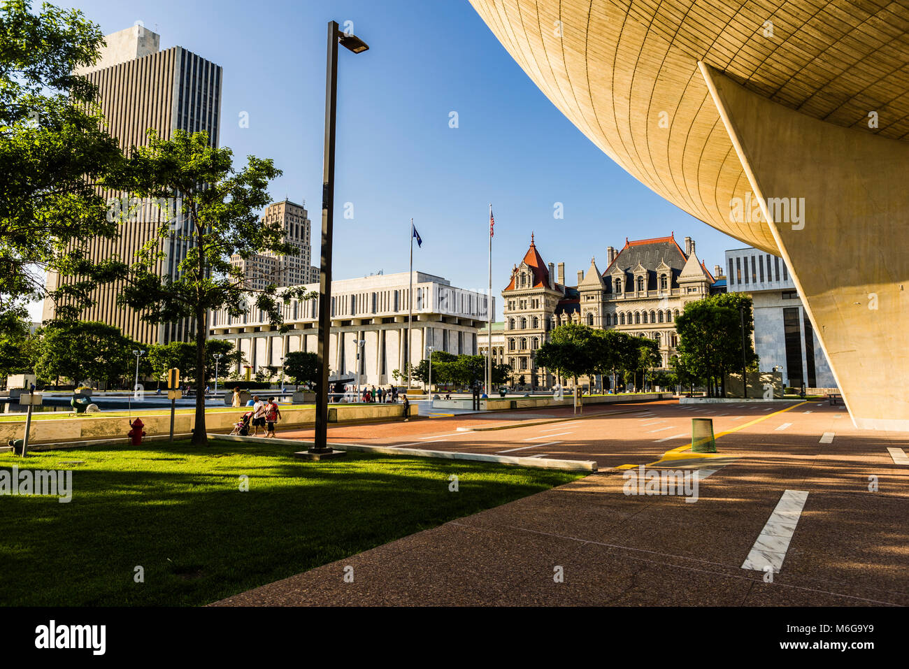 Governatore Nelson Rockefeller A. Empire State Plaza   Albany, New York, Stati Uniti d'America Foto Stock