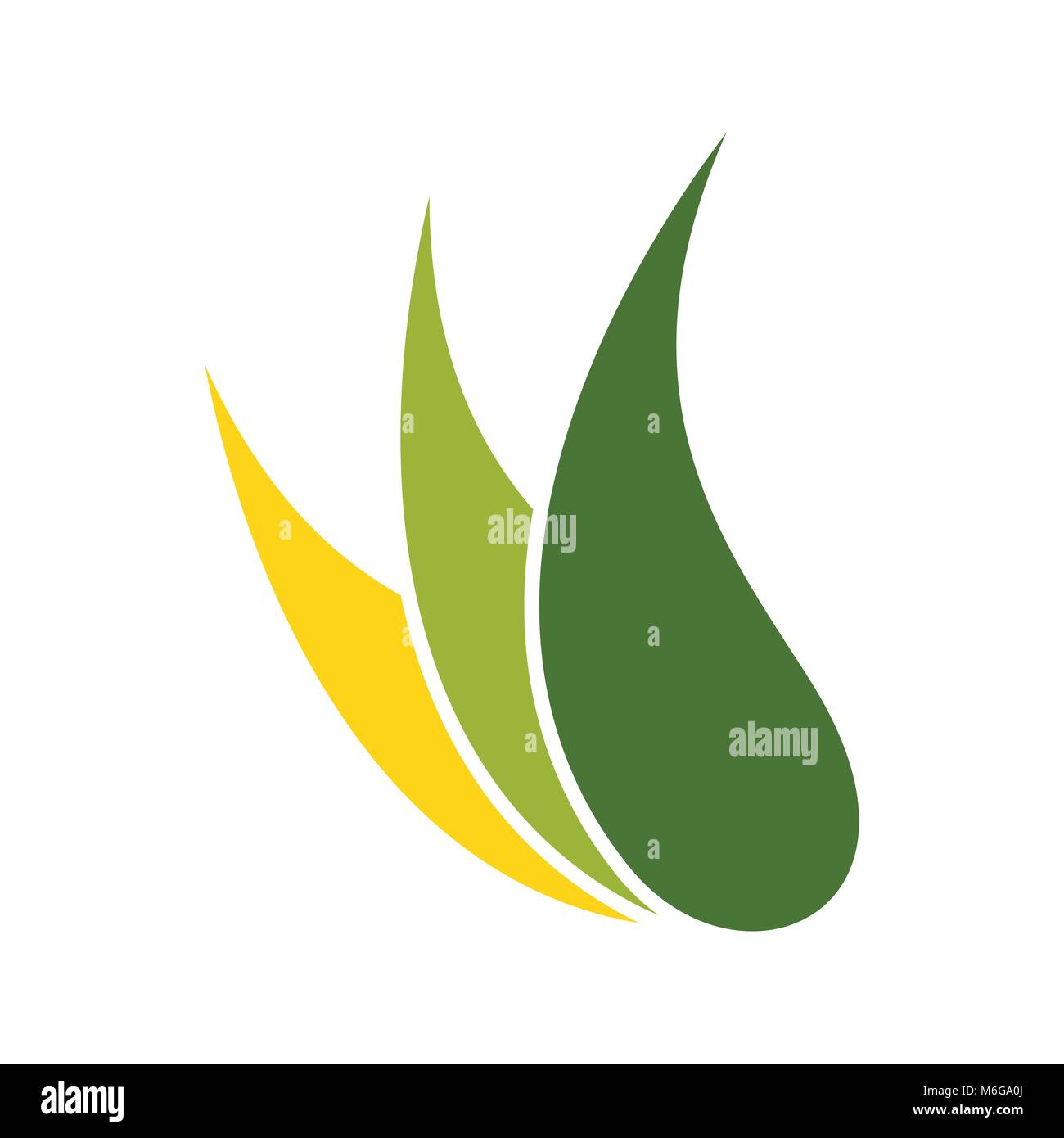 Natura astratta guaina simbolo Vector Graphic Logo Design Illustrazione Vettoriale