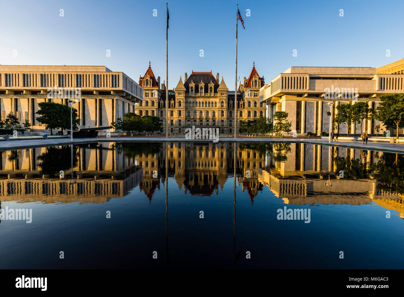 Governatore Nelson Rockefeller A. Empire State Plaza   Albany, New York, Stati Uniti d'America Foto Stock