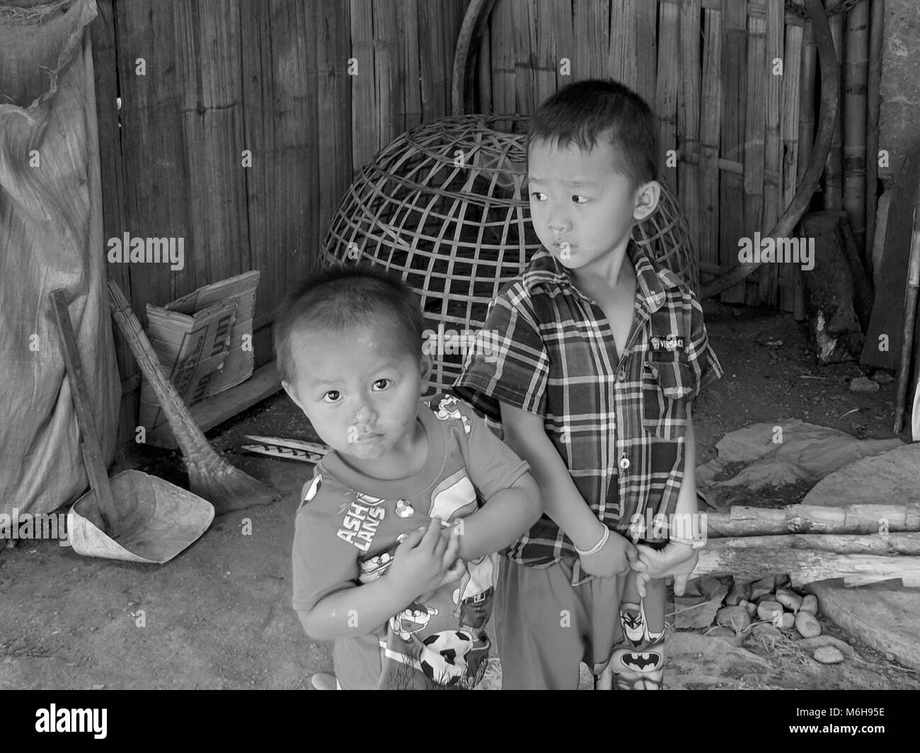 La vita di tutti i giorni le scene in Laos Foto Stock