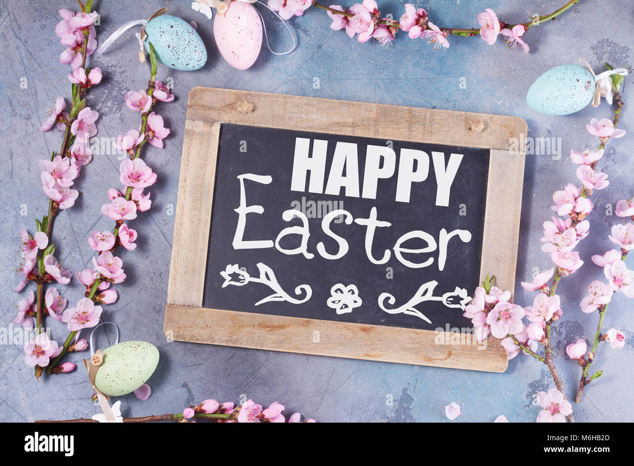 Rosa fiori di ciliegio Foto Stock