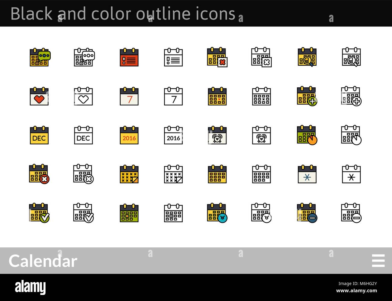 In bianco e nero e a colori delle icone di contorno, la sottile linea di corsa stile design Illustrazione Vettoriale