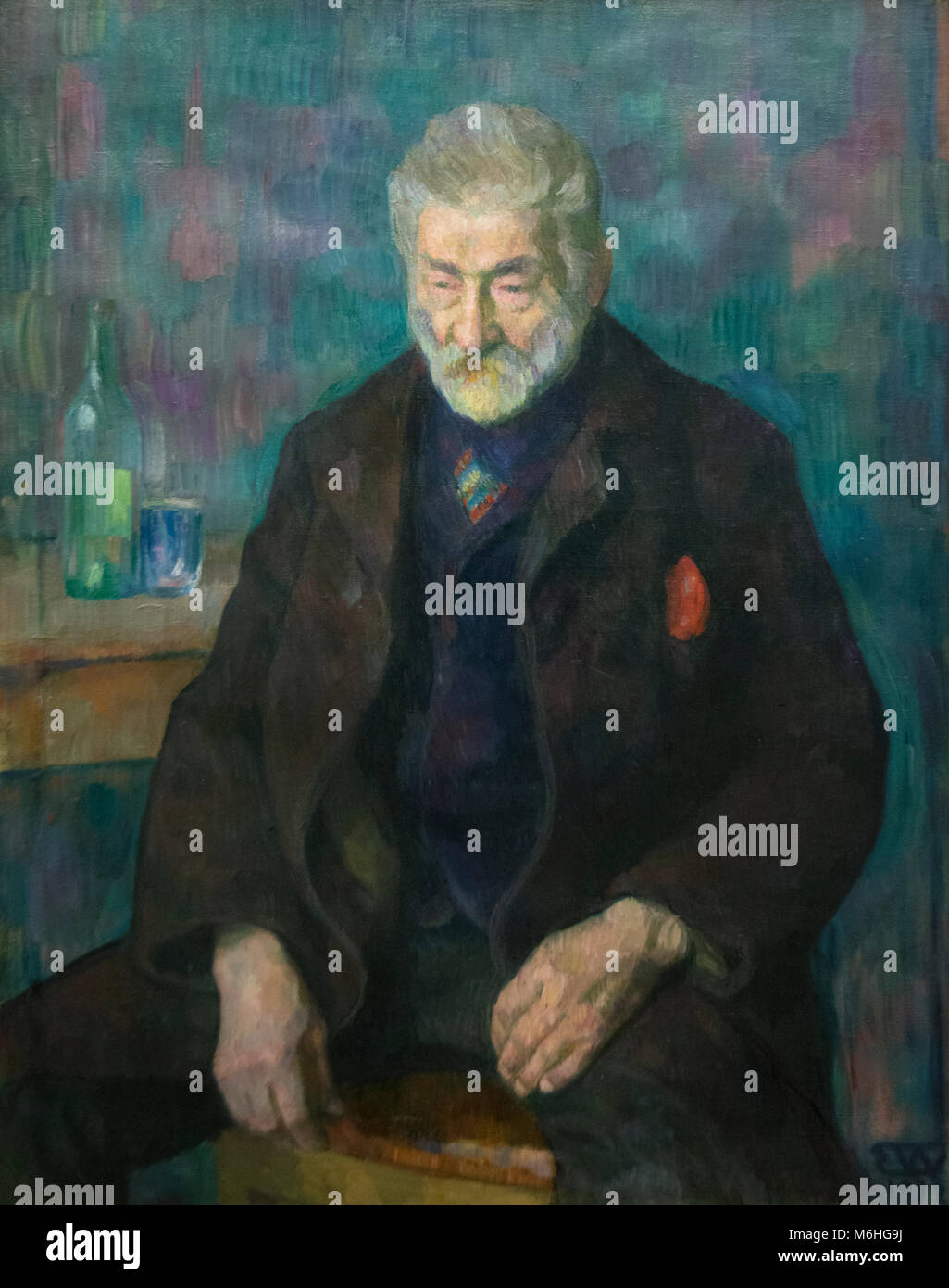 Erik Werenskiold: Vecchia casa-pittore (1912) Foto Stock