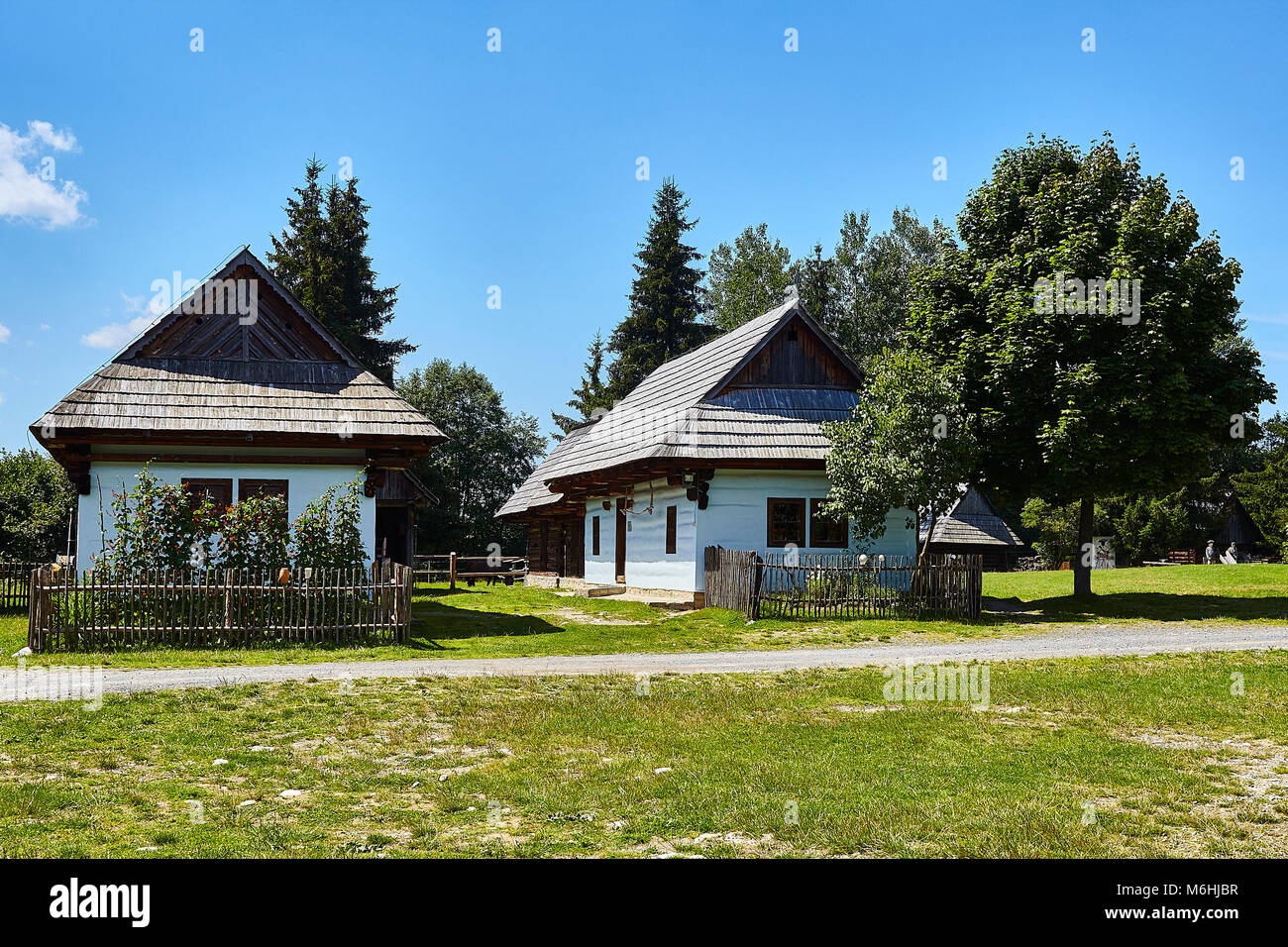 Pribylina, Slovacchia. Il 3 agosto, 2017. Open-air Museum di Liptov Village (Múzeum liptovskej dediny), Pribylina, Slovacchia. Foto Stock