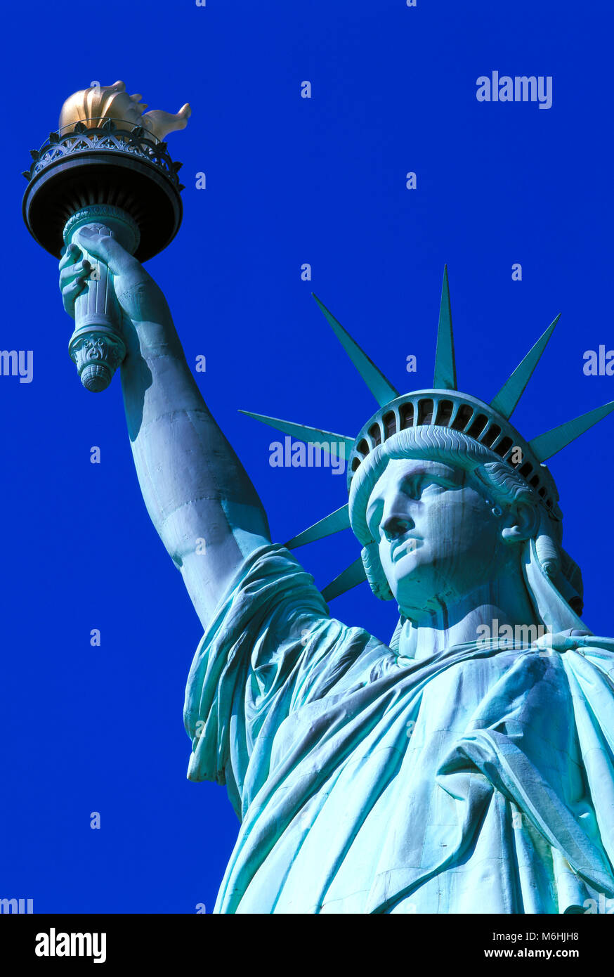Statua della Libertà, Liberty Island, New York, Stati Uniti d'America Foto Stock