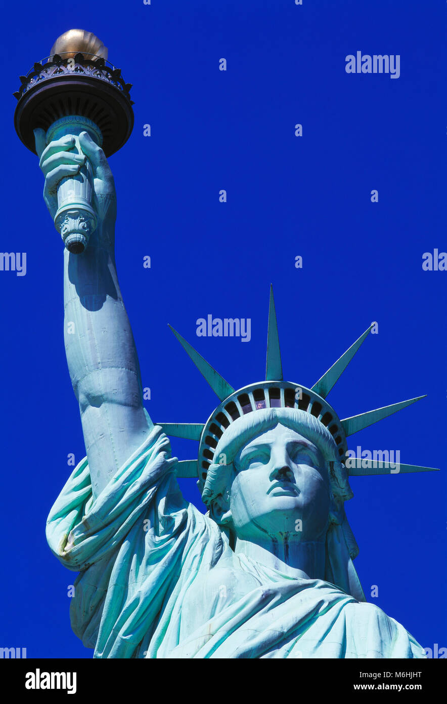 Statua della Libertà, Liberty Island, New York, Stati Uniti d'America Foto Stock