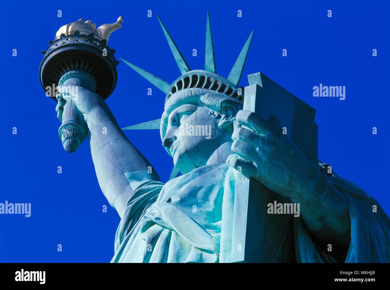 Statua della Libertà, Liberty Island, New York, Stati Uniti d'America Foto Stock