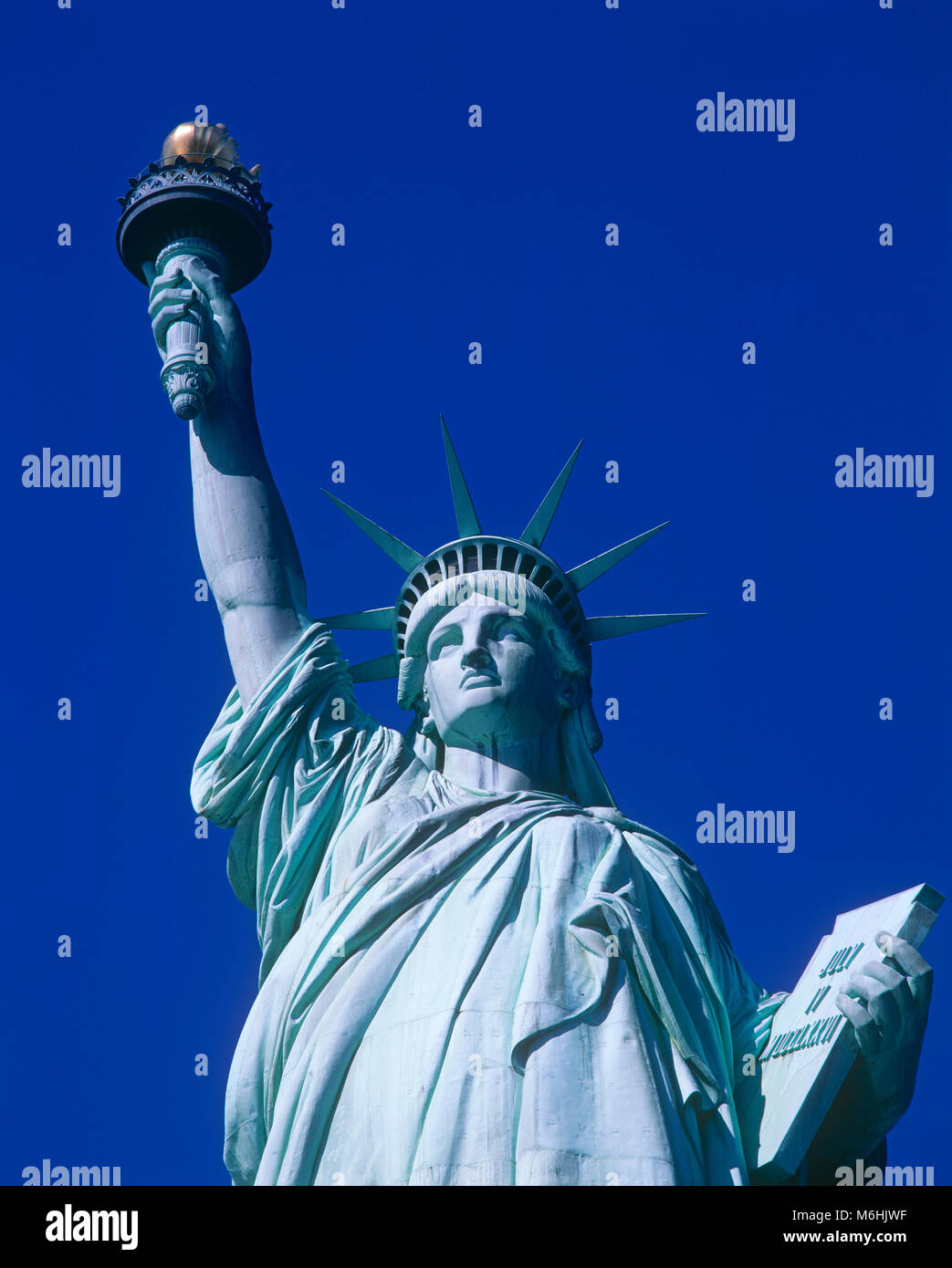 Statua della Libertà, Liberty Island, New York, Stati Uniti d'America Foto Stock