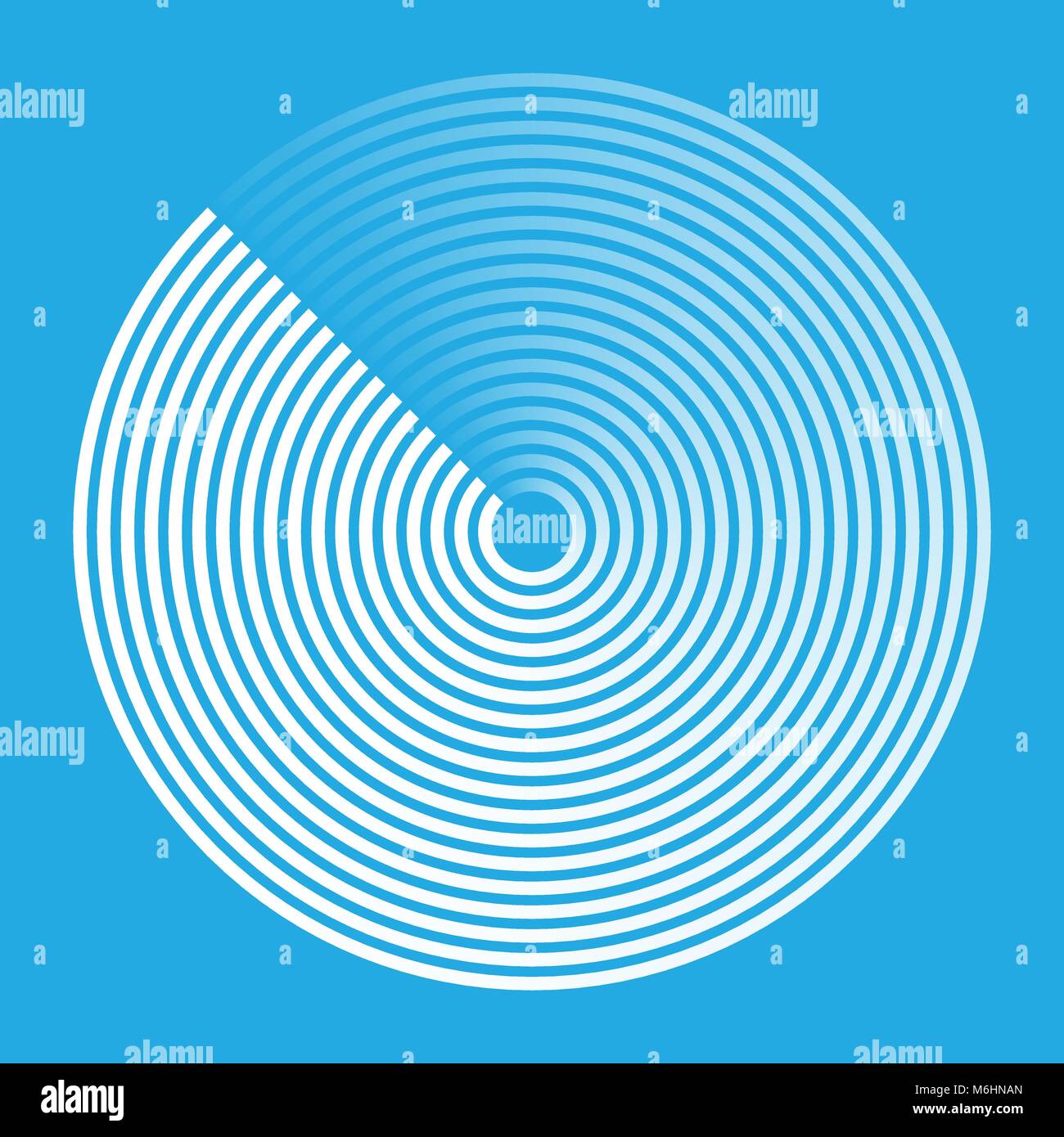 Il radar astratta segno icona logo symbol illustrazione vettoriale Illustrazione Vettoriale