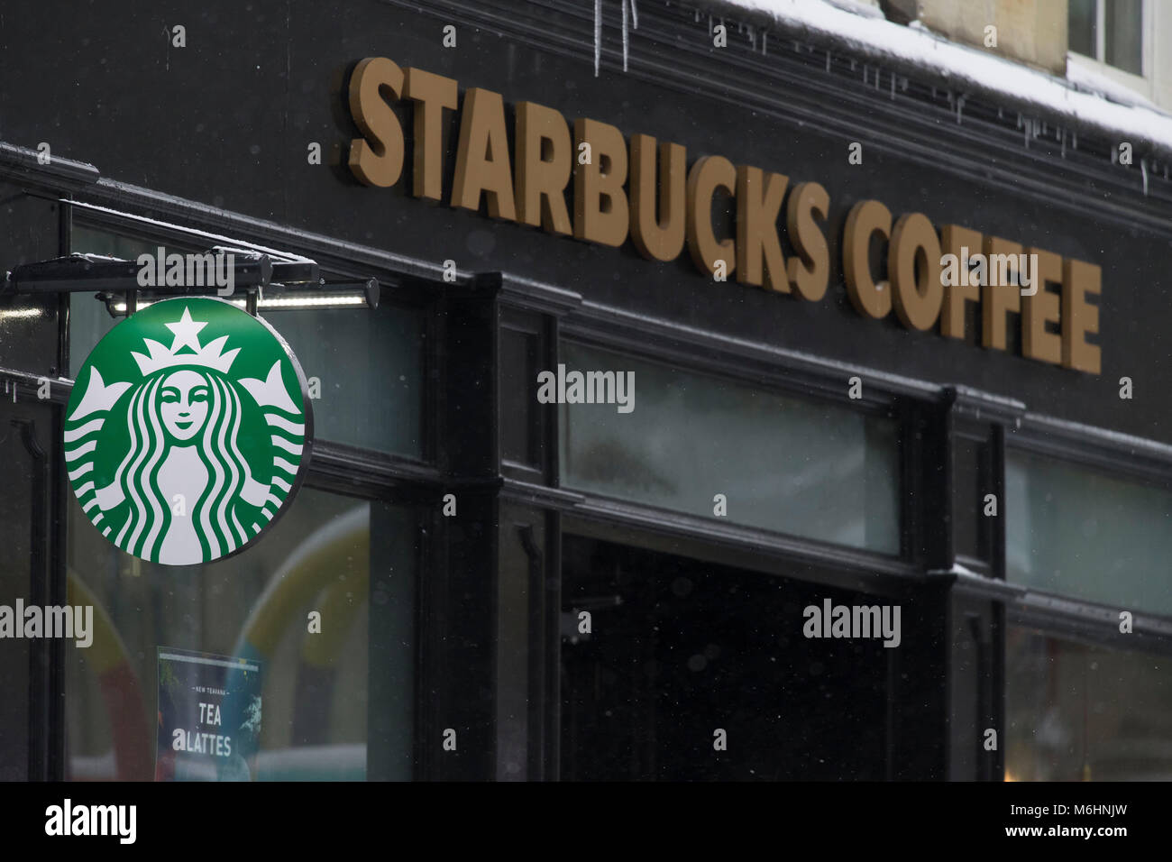 Starbucks Coffee shop segno logo. Foto Stock