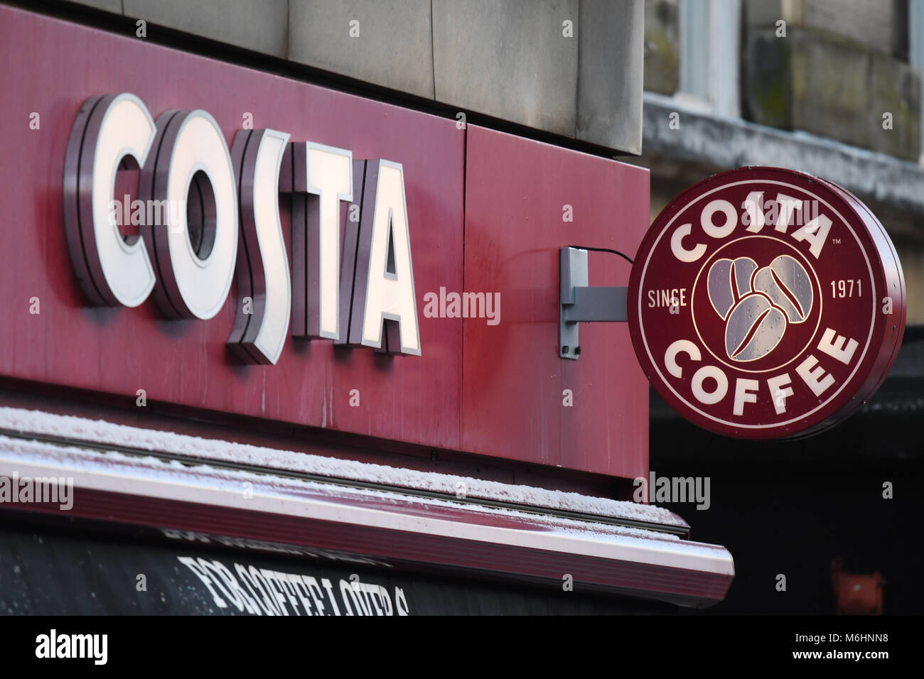 Costa Coffee shop segno logo. Foto Stock