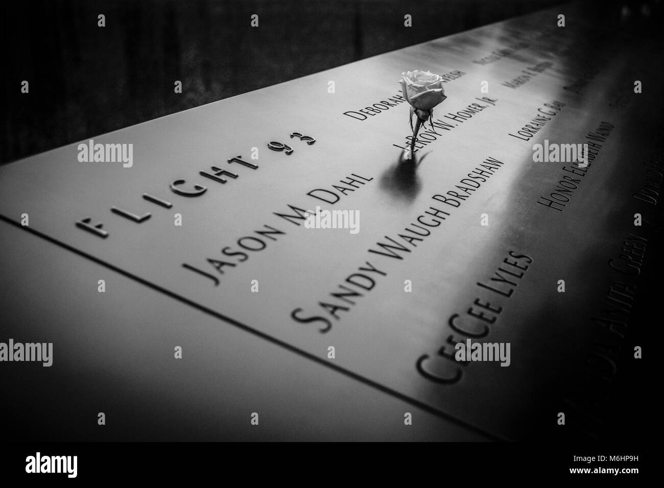 Ground Zero Memorial - World Trade Center - New York City Foto Stock