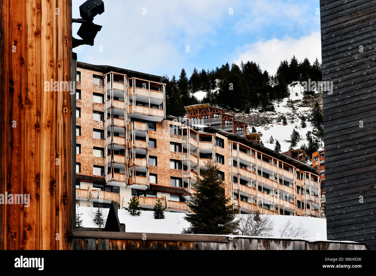 Stazione sciistica Avoriaz - Les Portes du Soleil - Morzine - alta Savoia - Francia Foto Stock