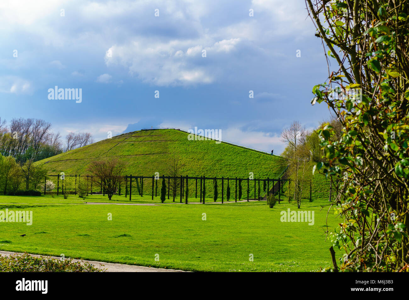 Parco verde a primavera a Gelsenkirchen Germania Foto Stock