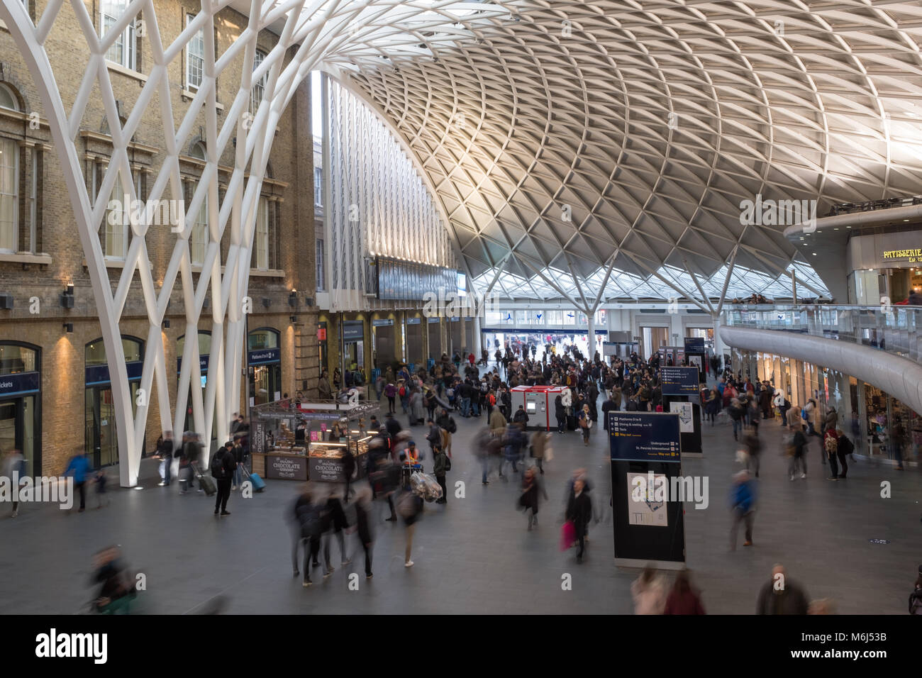 Stazione di King Cross, interno, London, Regno Unito Foto Stock