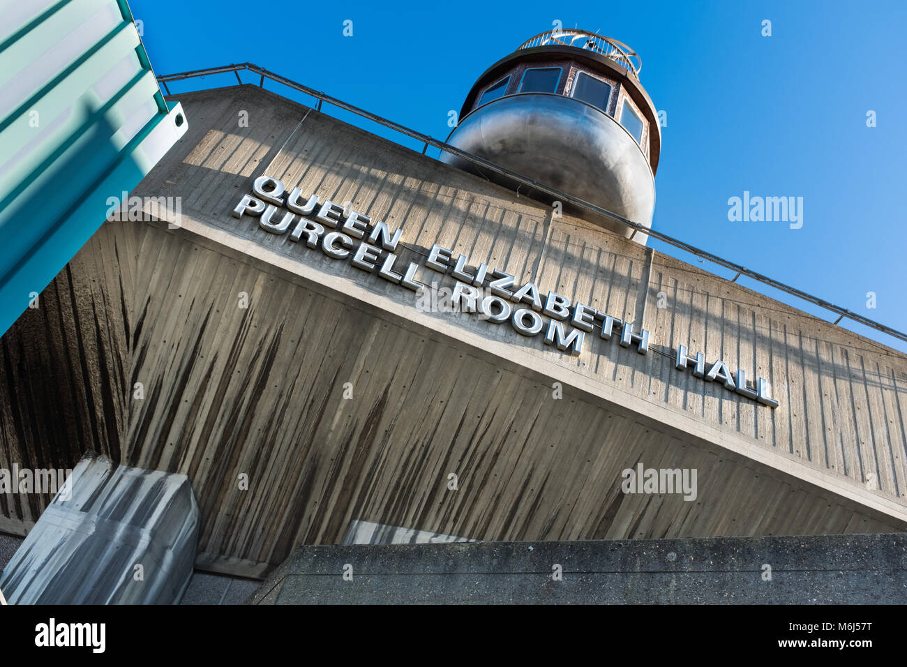 La Queen Elizabeth Hall e la Purcell Room, South Bank di Londra, Regno Unito Foto Stock