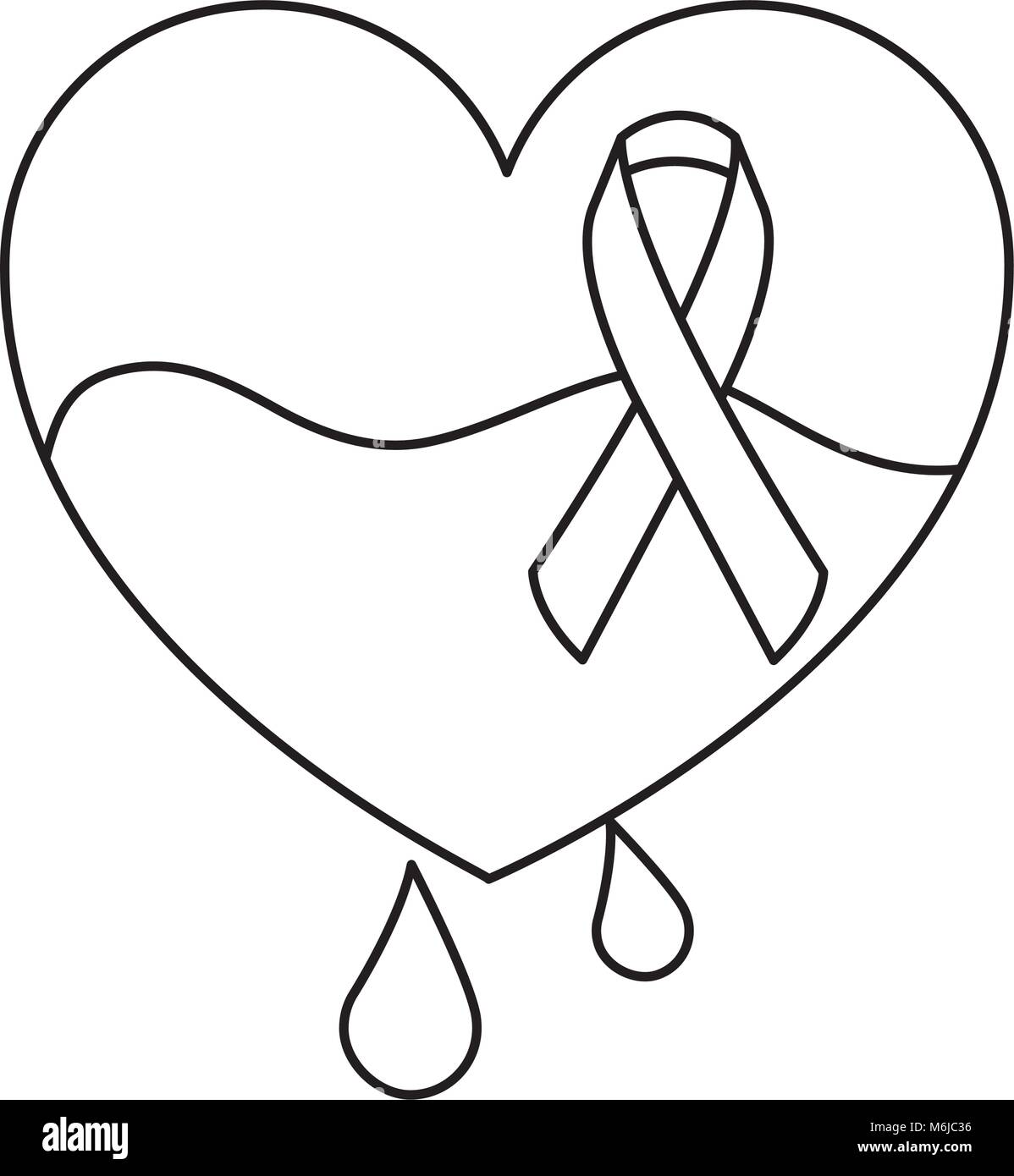 Emofilia cuore sangue e scheda di barra multifunzione Illustrazione Vettoriale